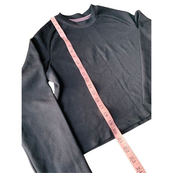 Athleta Black Turbo Seamless Sweatshirt size L - Picture 7 of 9
